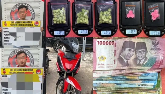 Walaupun Kabur Melompat Dari Jembatan. Dua Pemuda Bawa 98 Butir Ekstasi Diamankan