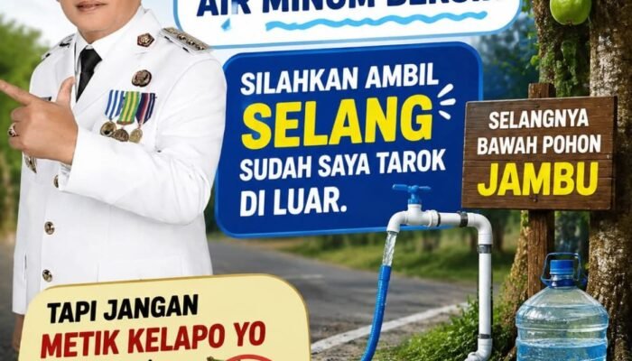 Peduli Masyarakat, Siapkan Air Bersih Untuk Minum Gratis Di Depan Rumah