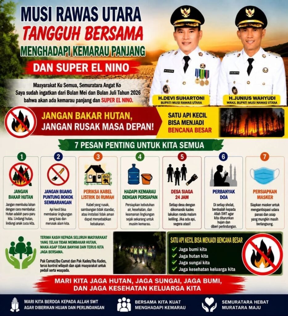 Bupati Musi Rawas Utara Ingatkan Potensi Kebakaran Pemukiman Akibat Arus Pendek Listrik