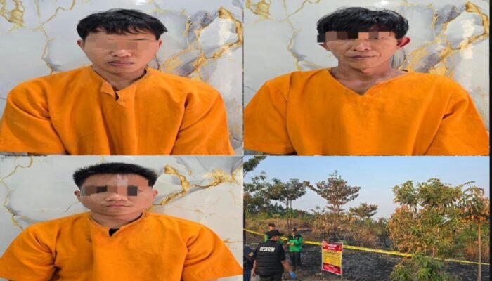 Tiga Terduga Pembakaran Lahan Diringkus Polres OKU Timur