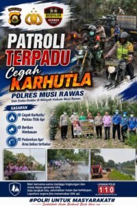 Perkuat Barisan, Sinergi Tanpa Batas, Patroli Terpadu Polres Musi Rawas dan Stakeholder