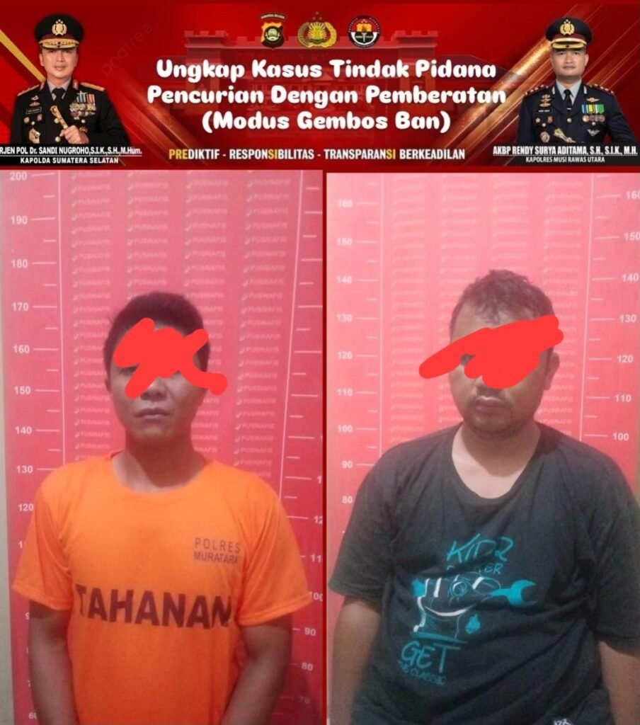 Kolaborasi Warga Riau Dan Bengkulu Rampas Uang Nasabah Berakhir Di Tangan Sat Reskrim Polres Musi Rawas Utara