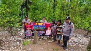 Cegah Api Meluas, Polda Sumsel Serentak Patroli, Ground Checking dan Edukasi Warga