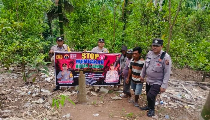 Cegah Api Meluas, Polda Sumsel Serentak Patroli, Ground Checking dan Edukasi Warga
