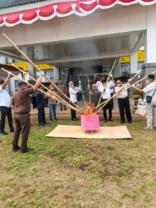 Kejari Musi Rawas Musnahkan Barang Bukti. Ini Rincian Yang Dimusnahkan