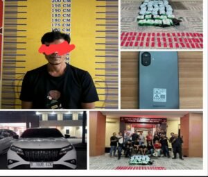 Ditresnarkoba Polda Sumsel Gagalkan Peredaran Narkotika Rp.30 Miliyar di Musi Banyuasin, Satu Kurir Ditangkap.
