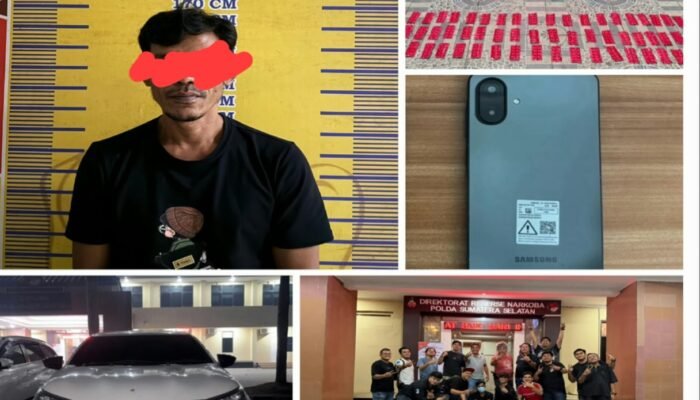 Ditresnarkoba Polda Sumsel Gagalkan Peredaran Narkotika Rp.30 Miliyar di Musi Banyuasin, Satu Kurir Ditangkap.