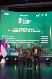 Tumbuh Bersama Masyarakat dan Lingkungan, Pertamina EP Ramba Raih Penghargaan Platinum IRBA dan ENSIA 2026