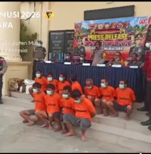 Medio September -Oktober, Operasi Sikat I Musi 2026, Polres Musi Rawas Utara Ungkap 28 Kasus dan Proses Hukum 29 Tersangka.