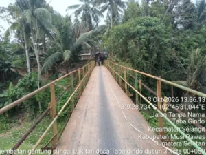 Fhoto Berita Jembatan Gantung Dusun 3 Taba Gindo Baru Tak Sesuai Fakta
