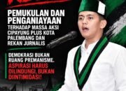 HMI Palembang, Kecam Dugaan Penganiayaan Mahasiswa dan Jurnalis