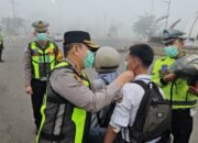 Sebelum Operasi Patuh Musi 2026 Kapolres Musi Rawas Bagikan Masker. Ada Enam Sasaran Penindakan